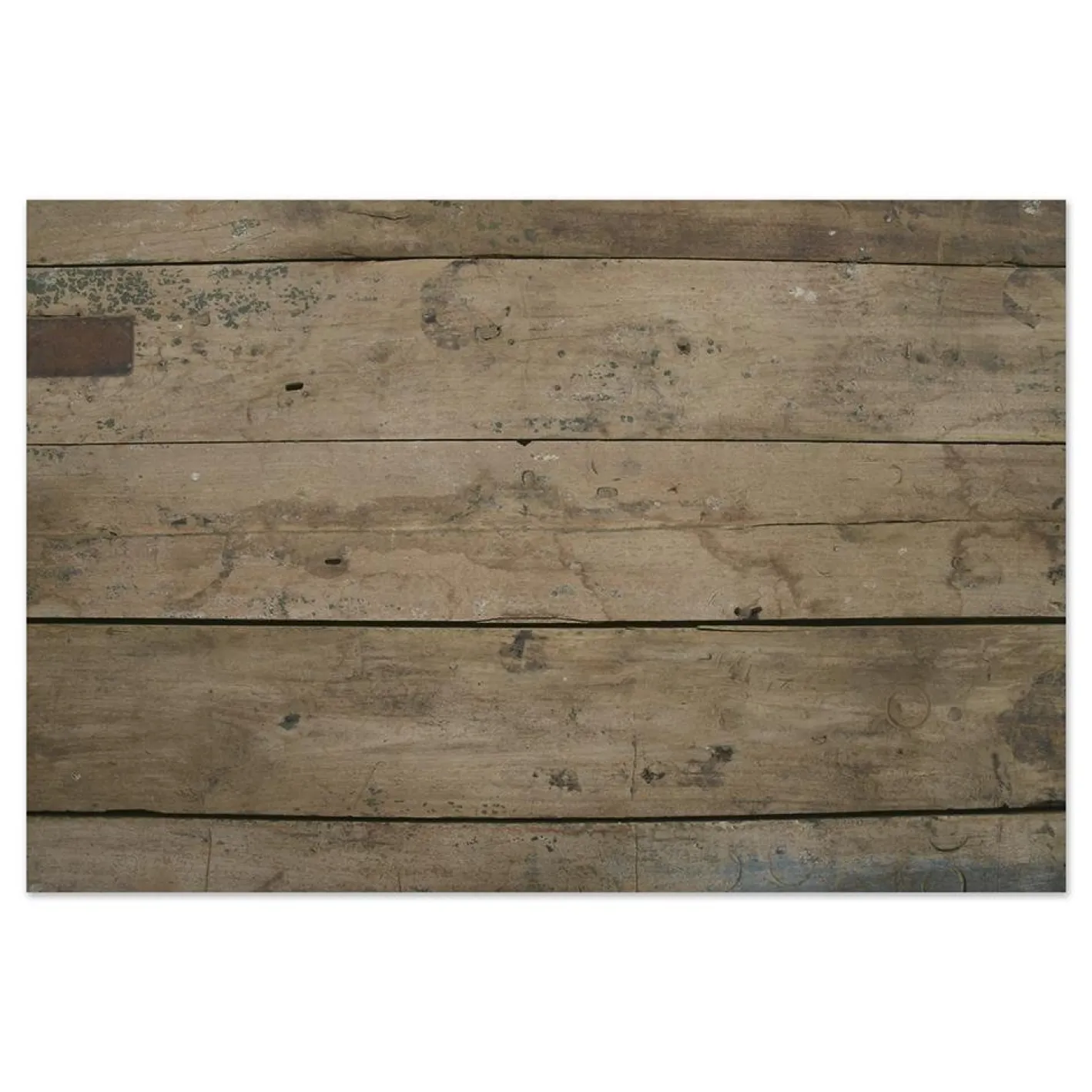 Teak Arbeitstisch mit Blauer Patina