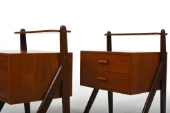 Teak Nachttische von Sigfred Omann für Ølholm, 1960er, 2er Set