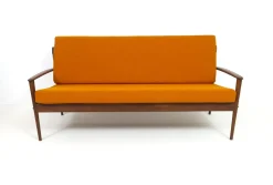 Teak Sofa von Grete Jalk für Poul Jeppesen
