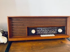 Teak Typ 119 Röhrenradio von Wega, 1960er