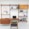 Teak Wandregal mit 3 Streifen von HG Furniture, 1960er, 13 . Set