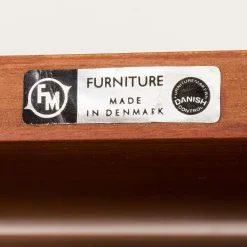 Teak Wandregal von Kai Kristiansen für FM Møbler, 1960er