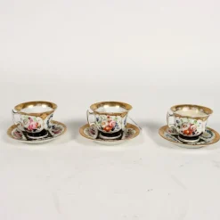 Teeservice aus Porzellan, 6 Set