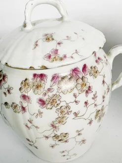 Teeservice mit Floraler Dekoration, Frankreich, 20. Jh., 2er Set