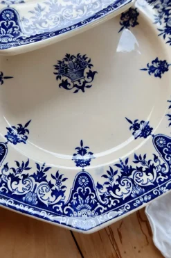Teller aus Eisenstein im Rouen-Muster von Longchamp, 1890er, 6er Set