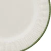 Teller aus Korbgeflecht in Weiß & Grün von Este Ceramiche, 6er Set