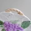 Tellerset mit Obstdekor, 1980er, 5 . Set