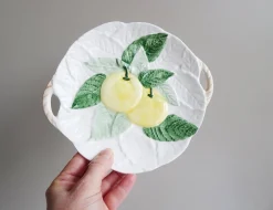 Tellerset mit Obstdekor, 1980er, 5 . Set