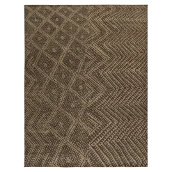 Teppich im marokkanischen Stil mit geometrischem Muster in Beige und Braun von Rug&Kilim