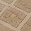 Teppich im skandinavischen Stil mit strukturiertem High-Low Gitter von Rug&Kelim