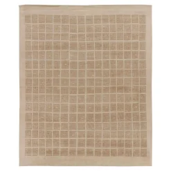 Teppich im skandinavischen Stil mit strukturiertem High-Low Gitter von Rug&Kelim
