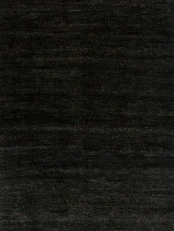 Teppich in Schwarz mit goldenem Punktmuster von Rug&Kilim