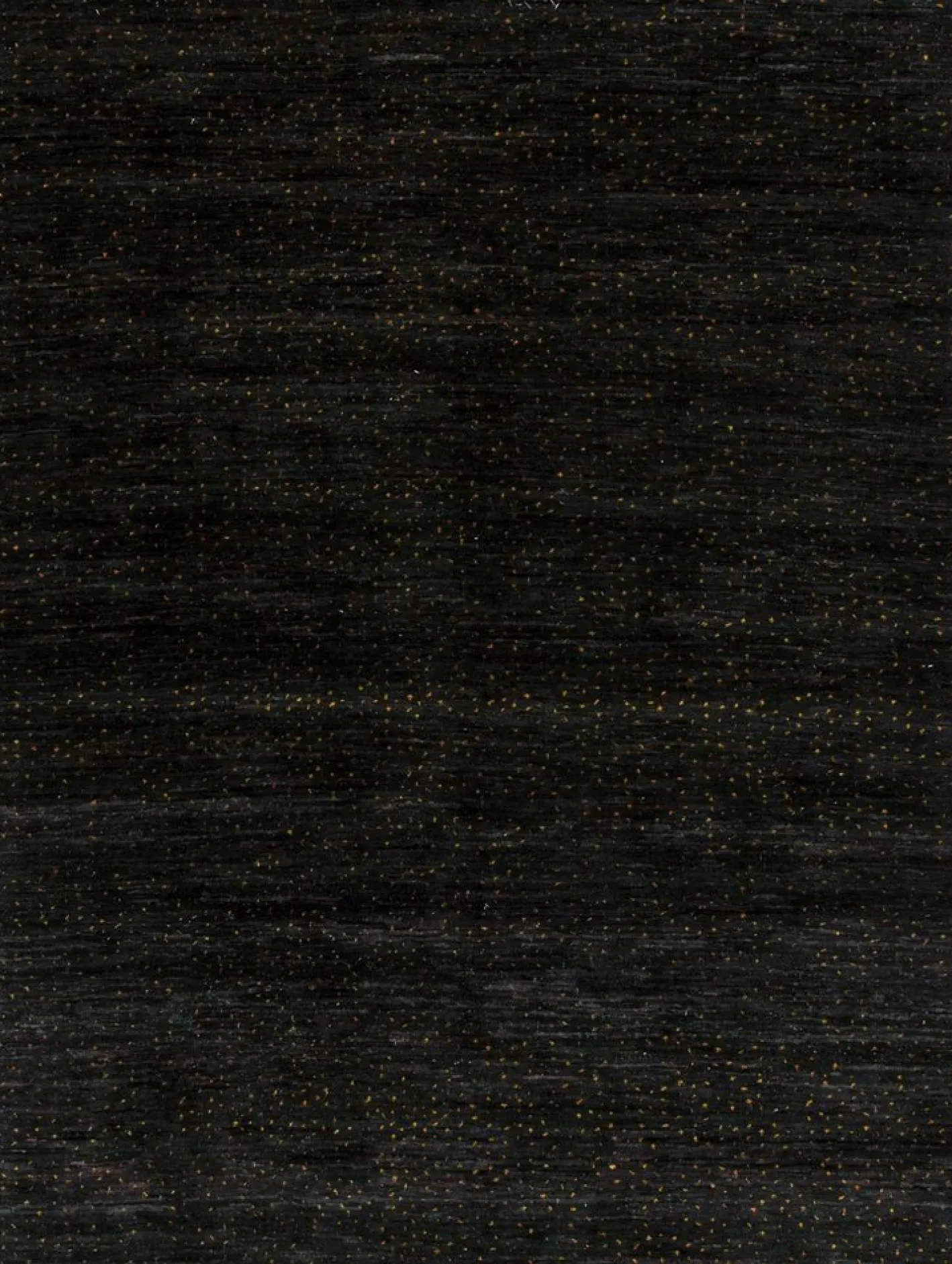 Teppich in Schwarz mit goldenem Punktmuster von Rug&Kilim