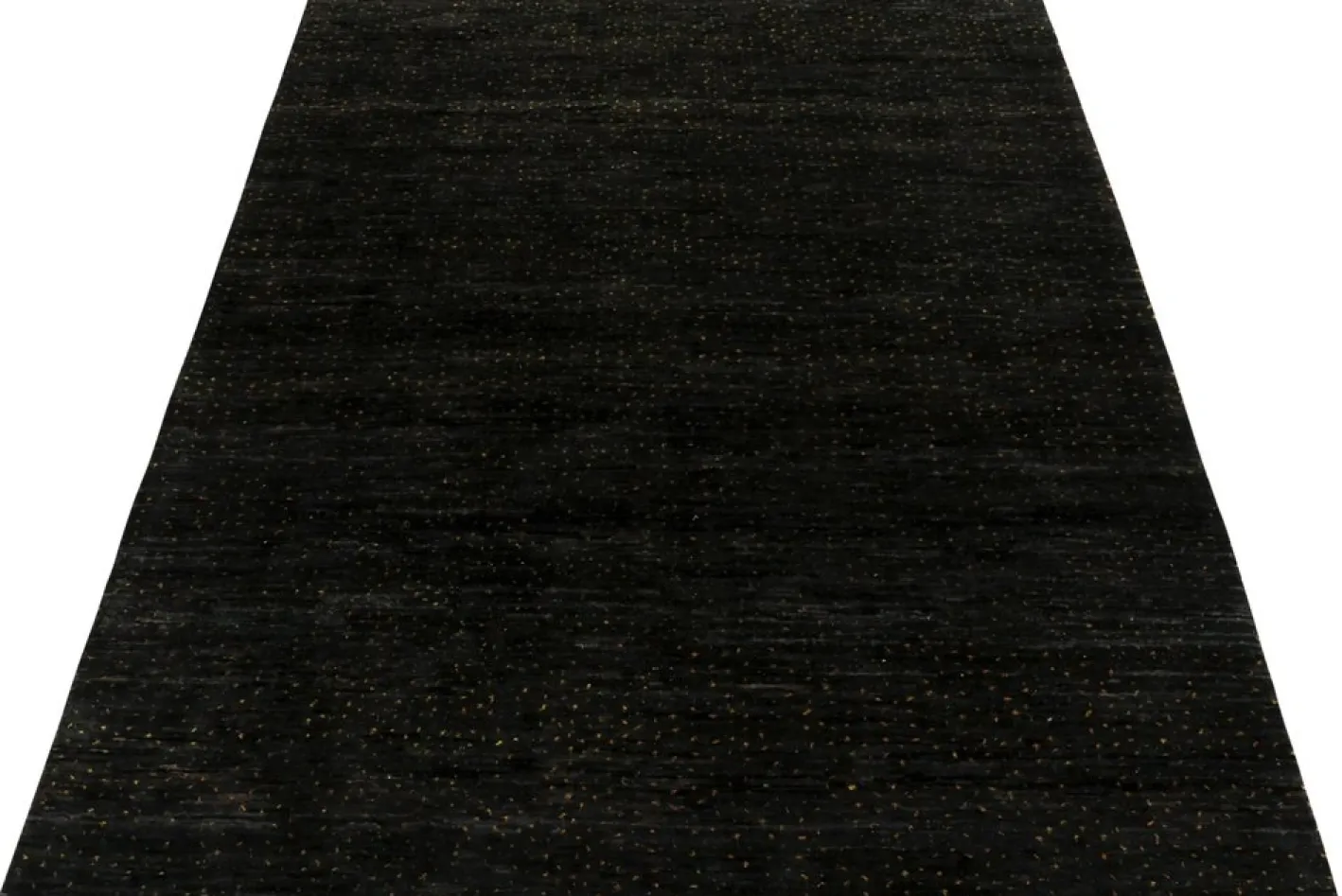 Teppich in Schwarz mit goldenem Punktmuster von Rug&Kilim