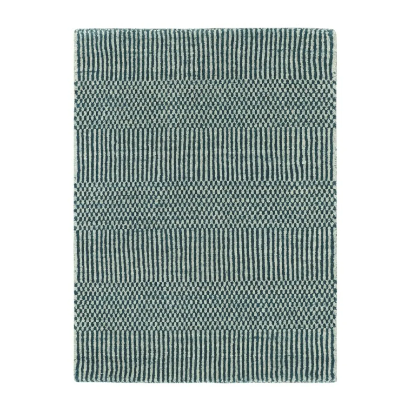 Teppich mit Streifen und geometrischen Mustern von Rug&Kilim