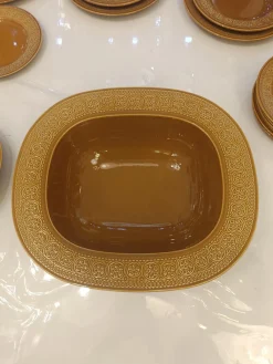 Terrakottafarbenes Margherita Tafelservice aus Keramik von Antonia Campi für Richard Ginori, Italien, 1960er, 57er Set