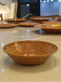 Terrakottafarbenes Margherita Tafelservice aus Keramik von Antonia Campi für Richard Ginori, Italien, 1960er, 57er Set