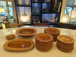 Terrakottafarbenes Margherita Tafelservice aus Keramik von Antonia Campi für Richard Ginori, Italien, 1960er, 57er Set