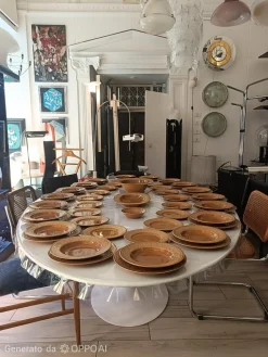 Terrakottafarbenes Margherita Tafelservice aus Keramik von Antonia Campi für Richard Ginori, Italien, 1960er, 57er Set
