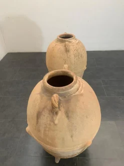 Terrakotta Gläser, 19. Jh., 2er Set