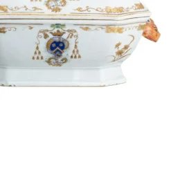 Terrine aus Porzellan mit Wappen, Ostindien Kompanie, 18. Jh