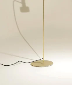 TF310 Stehlampe aus satiniertem Messing von Daluce