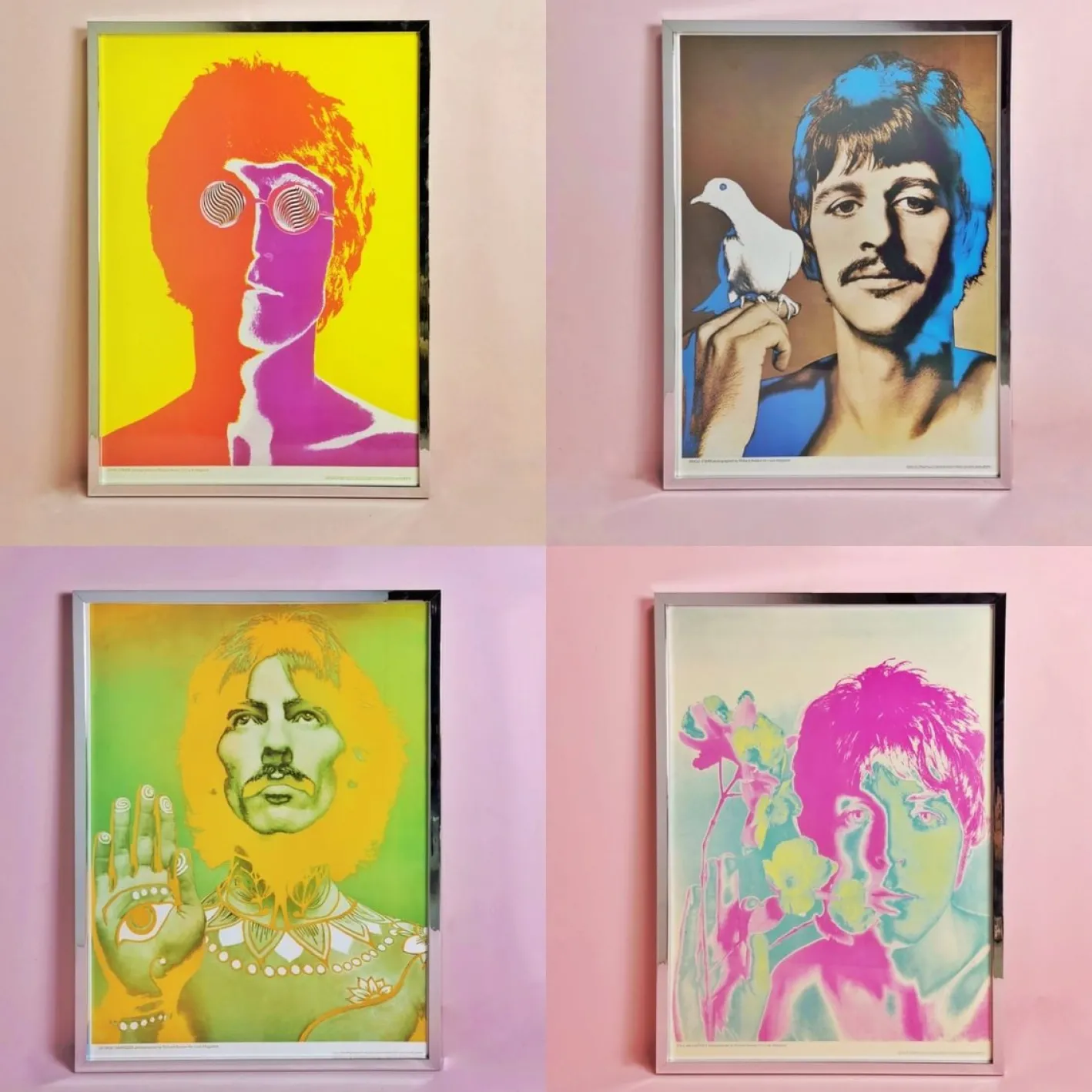 The Beatles Poster, 1967, 4er Set