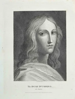 Thomas Holloway, Porträt des Herzogs d'Urbino, Original Radierung, 1810