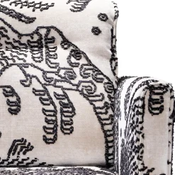 Tiger Samt Sessel mit Beinen aus Messingguss von Egg Designs