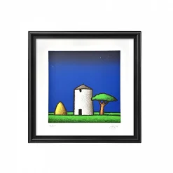 Tino Stefanoni, Silos und Pinienholz, Farbiger Siebdruck