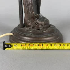 Tischlampe aus Bronze von Farlel Moreau Liberty, 1950