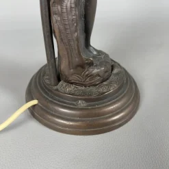 Tischlampe aus Bronze von Farlel Moreau Liberty, 1950