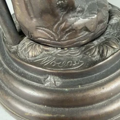 Tischlampe aus Bronze von Farlel Moreau Liberty, 1950