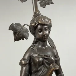 Tischlampe aus Bronze von Farlel Moreau Liberty, 1950