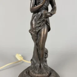 Tischlampe aus Bronze von Farlel Moreau Liberty, 1950