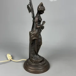 Tischlampe aus Bronze von Farlel Moreau Liberty, 1950