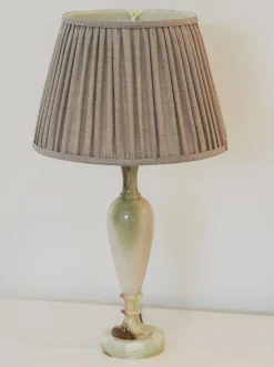 Tischlampe aus Onyx & Messing von Marmo Lusso