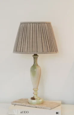 Tischlampe aus Onyx & Messing von Marmo Lusso