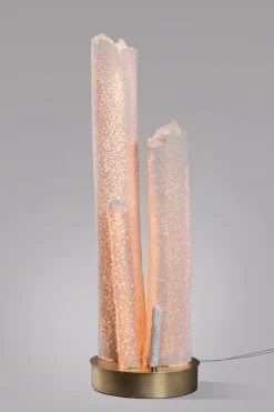 Tischlampe aus Porzellan von Ludovic Clément d'Armont
