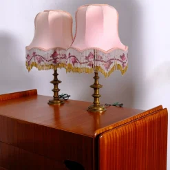 Tischlampen mit Perlen, 1960er, 2er Set