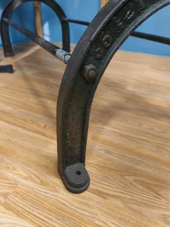 Tischler Hobelbank mit Gusseisen, 1920er