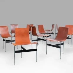 T Katavolos, Kelley und Littell 1960 Stühle, 10er Set