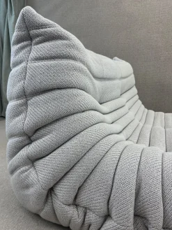 Togo Chaiselongue aus Grauem Stoff von Michel Ducaroy für Ligne Roset