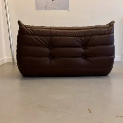 Togo Leder Set von Michel Ducaroy für Ligne Roset, 1973, 3er Set