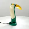 Toucan Lampe in Meergrün & Gelb von HT Huang für Huanglite, 1980er