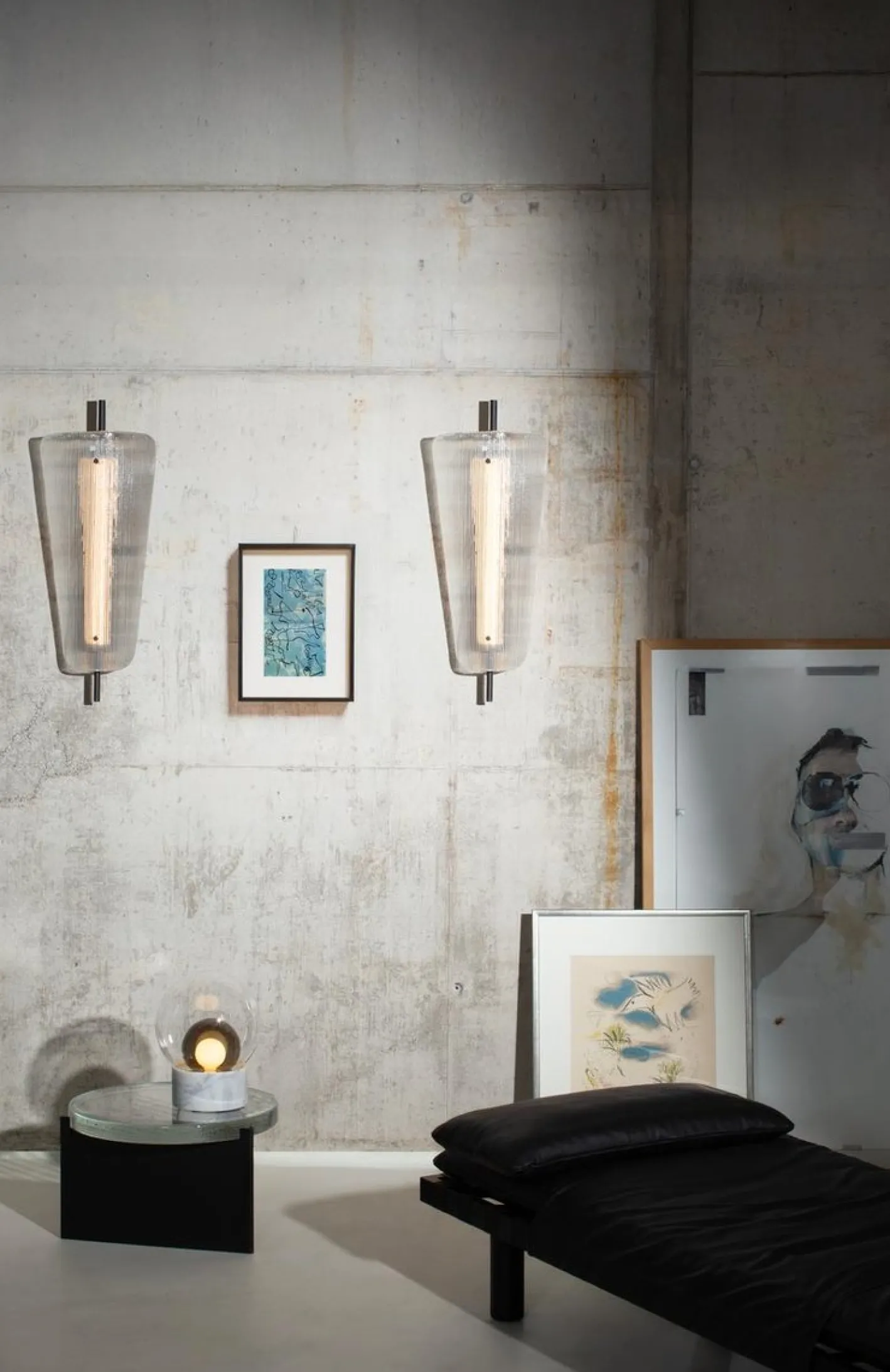 Transparente gebogene Wand von Sebastian Herkner für Pulpo