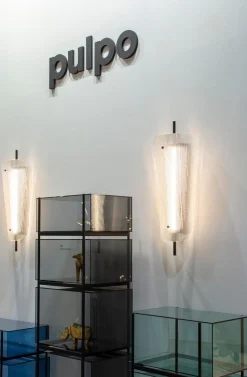 Transparente gebogene Wand von Sebastian Herkner für Pulpo
