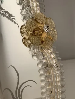 Transparenter Bilderrahmen aus goldenem Muranoglas von Simoeng