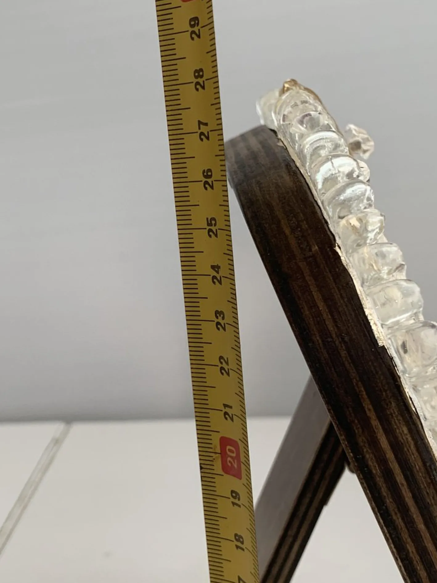 Transparenter Bilderrahmen aus goldenem Muranoglas von Simoeng