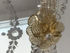 Transparenter Bilderrahmen aus goldenem Muranoglas von Simoeng